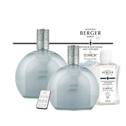 Cadouri pentru orice ocazie Difuzor ultrasonic parfum Berger Starck Gris cu parfum Peau de Pierre