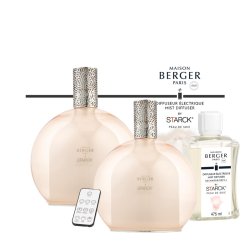 Cadouri pentru casa Difuzor ultrasonic parfum Berger Starck Rose cu parfum Peau de Soie