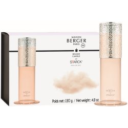 Lumanari & Parfumuri ambient Lumanare parfumata Berger Starck Peau de Soie 120g cu suport sticla roz