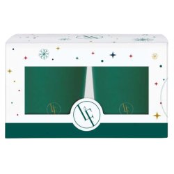 Lumanari & Parfumuri ambient Set 2 lumanari parfumate La Francaise Iconique Colorama de Fetes Fir Green, 2x70g