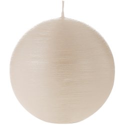 Craciun - Dining Lumanare La Francaise Colorama de Fetes Boule, d 8cm, 15 ore, alb perlat