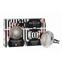 Lumanari & Parfumuri ambient Set odorizant masina Berger Illusion  Silver + rezerva ceramica Angelique Noire