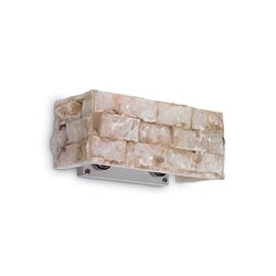 Aplice de perete & Plafoniere Aplica Ideal Lux Carrara AP2, 2x40W G9, 23x10x10cm, alabastru