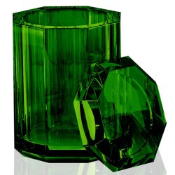 Accesorii baie Cutie cu capac Decor Walther Kristall KR BMD, 14x9cm, verde