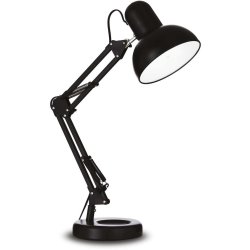 Lampi de birou Veioza Ideal Lux Kelly TL1, max 1x42W E27, negru