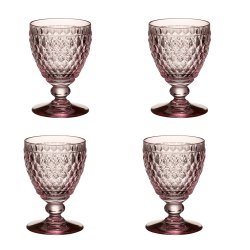 Pahare & Cupe Set 4 pahare vin alb Villeroy & Boch Boston Coloured roz, 120mm, 0.23 litri