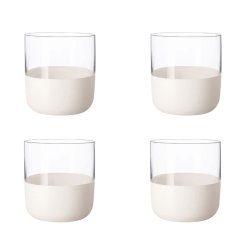 Pahare & Cupe Set 4 pahare Villeroy & Boch Manufacture Rock Blanc shot, 40 ml