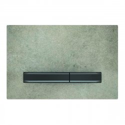 Clapeta actionare Geberit Sigma50, beton, detalii crom negru