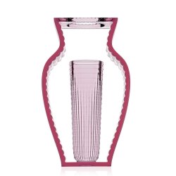 Vaze & Boluri decorative Vaza Kartell I Shine design Eugeni Quitllet, 20x33cm, roz transparent