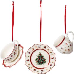Craciun - Decoratiuni brad Set decoratiuni brad Villeroy & Boch Toy's Delight Decoration Tableware set 3 piese