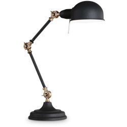 Lampi de birou Veioza Ideal Lux Truman TL1, max 1x60W E27, h40cm, negru