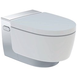 Vase WC si Bideuri inteligente Set vas WC suspendat Geberit AquaClean Mera Classic, capac inchidere lenta si functie bideu electric