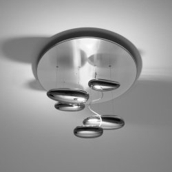 Iluminat electric Plafoniera Artemide Mercury Mini design Ross Lovegrove, LED 29W, Inox