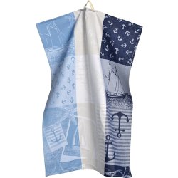 Textile decorative de masa Prosop de bucatarie Sander Kitchen Sailor 50x70cm, bumbac 100%, 4 Albastru