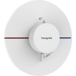 Baterii de baie Baterie dus termostatata Hansgrohe ShowerSelect Comfort S cu montaj incastrat, necesita corp ingropat, alb mat