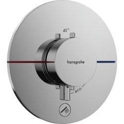 Baterii incastrate cada - dus Baterie dus termostatata Hansgrohe ShowerSelect Comfort S cu montaj incastrat, necesita corp ingropat, crom