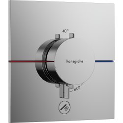 Baterii incastrate cada - dus Baterie dus termostatata Hansgrohe ShowerSelect Comfort E cu montaj incastrat, necesita corp ingropat, crom