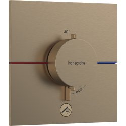 Baterii incastrate cada - dus Baterie dus termostatata Hansgrohe ShowerSelect Comfort E cu montaj incastrat, necesita corp ingropat, bronz periat