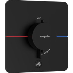 Default Category SensoDays Baterie cada - dus termostatata Hansgrohe ShowerSelect Comfort Q cu montaj incastrat, necesita corp ingropat, negru mat
