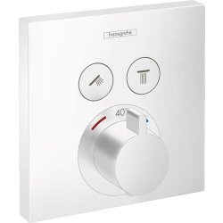 Default Category SensoDays Baterie cada - dus termostatata Hansgrohe ShowerSelect cu montaj incastrat, necesita corp ingropat, alb mat