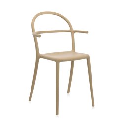 Mobilier Set 2 scaune Kartell Generic C design Philippe Stark, bej mat