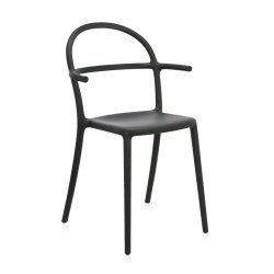 Scaune Set 2 scaune Kartell Generic C design Philippe Stark, negru mat