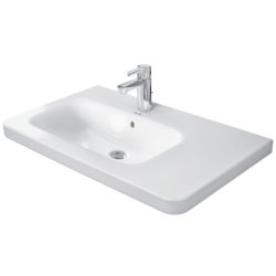 Obiecte sanitare Lavoar asimetric Duravit DuraStyle 80x48cm, montare pe mobilier, alb