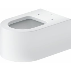 Obiecte sanitare Vas wc suspendat Duravit Millio DuroCast, interior ceramic alb cu HygieneGlaze, alb mat satinat