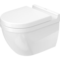 Vase WC Vas wc suspendat Duravit Starck 3 Rimless, 36x54cm, alb
