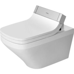 Vase WC Vas WC suspendat Duravit DuraStyle Rimless 62cm pentru capac cu functie de bideu SensoWash, finisaj WonderGliss