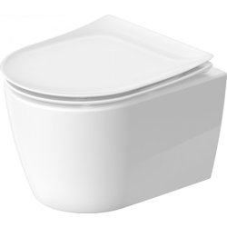 Obiecte sanitare Vas wc suspendat Duravit Soleil by Starck Compact Rimless 37x48cm, HygieneGlaze, alb
