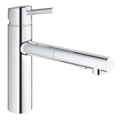 Default Category SensoDays Baterie bucatarie Grohe Concetto cu dus dual spray extractibil, crom