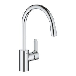 Baterie bucatarie Grohe Eurostyle Cosmopolitan cu dus extractibil, pipa C, crom