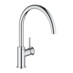 Baterie bucatarie Grohe BauClassic, pipa C, crom