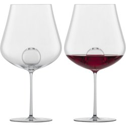 Cadouri pentru pasionati Set 2 pahare vin rosu Zwiesel Glas Air Sense Burgundy, design Bernadotte & Kylberg, handmade, 796ml