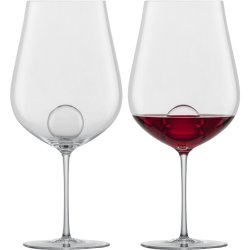 Cadouri pentru pasionati Set 2 pahare vin rosu Zwiesel Glas Air Sense Bordeaux, design Bernadotte & Kylberg, handmade, 843ml
