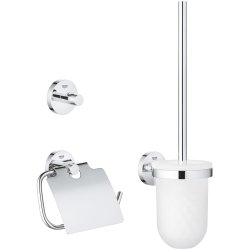 Set 3 accesorii baie Grohe Essentials City 3-in-1, crom
