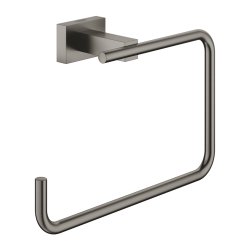 Cuiere & Suporti prosop Inel port prosop Grohe Essentials Cube brushed hard graphite