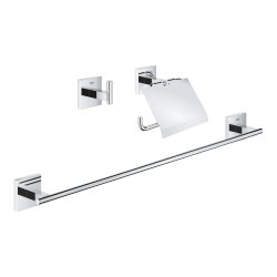 Accesorii baie Set accesorii Grohe Start Cube Guest 3-in-1, crom