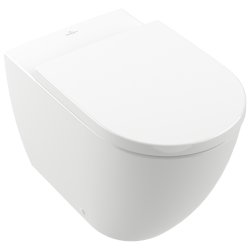 Vase WC Vas WC suspendat Villeroy & Boch Subway 3.0 60x37cm, TwistFlush / AntiBac, Alb Alpin