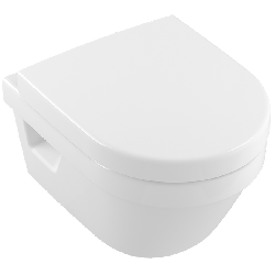 Set vas WC suspendat Villeroy & Boch Arhitectura Compact cu capac inchidere lenta