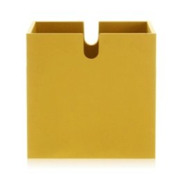 Produse Noi Cutie pentru biblioteca Kartell Polvara Cube design Giulio Polvara, 35.5x35.5cm, galben