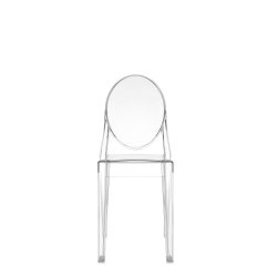 Mobilier Set 2 scaune Kartell Victoria Ghost design Philippe Starck, transparent