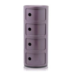 Comoda modulara Kartell Componibili 4 design Anna Castelli Ferrieri, violet