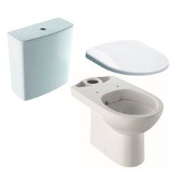 Obiecte sanitare Set complet vas WC Geberit Selnova Rimfree cu rezervor asezat si capac inchidere lenta