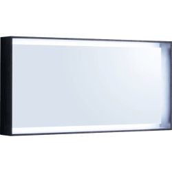 Oglinzi baie & Oglinzi cosmetice Oglinda cu iluminare Geberit Citterio 118.4x58.4cm, rama stejar maro gri