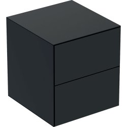 Default Category SensoDays Dulap mediu suspendat Geberit ONE cu 2 sertare, 45x47x49.2cm, negru mat