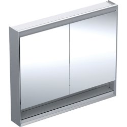 Default Category SensoDays Dulap dublu cu oglinda Geberit ONE 105x90x15cm, cu nisa, finisaj aluminiu