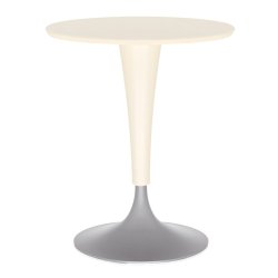 Mese dining Masa Kartell Dr. NA design Philippe Starck, d60cm, h73cm, alb