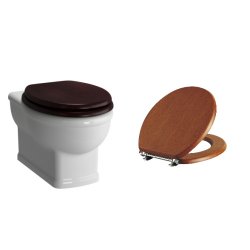 Default Category SensoDays Set vas WC Vitra Aria cu capac inchidere simpla lemn